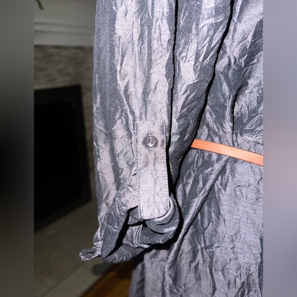 Patterson J Kincaid Originals Oxford Dress - medium shimmery grey lined - Picture 3 of 11